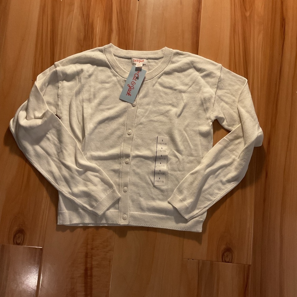 Cat & Jack Cream Kids Cardigan